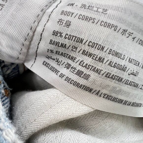 Abercrombie & Fitch 90s Straight Ultra High Rise Curve Love Split Hem Jeans 31 - Picture 4 of 6